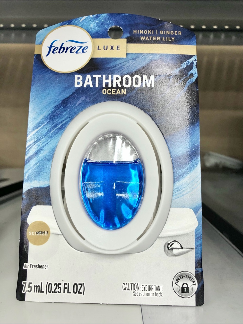 🌶️$5🌶️ NEW FEBREZE Luxe Bathroom Ocean Air Freshener, 1 Count